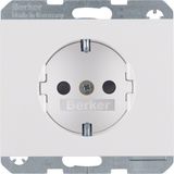 SCHUKO soc. out., enhncd contact prot., K.1, p. white glossy