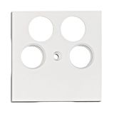 TV cover for HSBK, antenna box, 4-hole, white