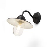 BEACON wall black textured glass 230V LED E27 15W IP44