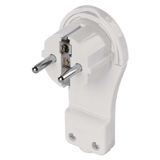 Angle Plug for extension cord, white