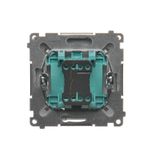 Touch panel 1 module, Modul 1: 1 touch field, Fixing: horizontal, White pearl