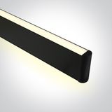 BLACK 40W DOWNLIGHT+UPLIGHT LED WW 1175mm 230V