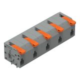 2601-1505 PCB terminal block; lever; 1.5 mm²; Pin spacing 11.5 mm; 5-pole; Push-in CAGE CLAMP®; 1,50 mm²; gray