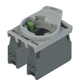 Complete unit with contact block 2NO and fixing adapter
