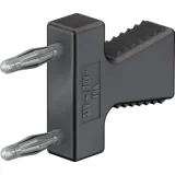 Jumper, pitch 12 mm, 70 V, 10 A, gold-plated, black, 63.9355-21