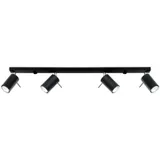 RING CEILING LAMP 4L BLACK GU10 4X40W IP20
