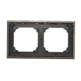 RJ11 single telephone socket, black matt