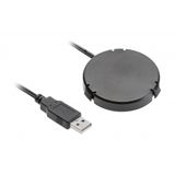 Wireless charging device, under table top, cable 2 m, black