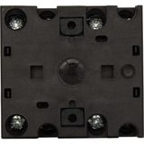 T0-2-1/E On-Off switch, T0, 20 A, flush mounting, 2 contact unit(s), 3 pole, with black thumb grip and front plate
