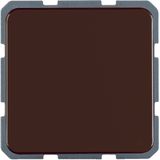 SCHUKO soc. out. hinged cover, splash-proteced flush-mtd IP44, brown g