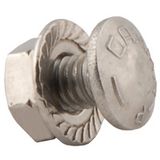 Carriage bolt with nut M6x10 Rvs316L