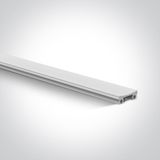 42002ATR/W WHITE MAGNETIC TRIMLESS PROFILE 2m 48V MINI