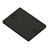 Profile end cap LBA flat closed / black