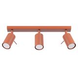 RING CEILING LAMP 3L RED OCHRE 3XGU10