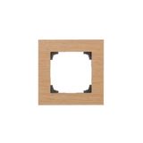 Single frame, wood, light oak