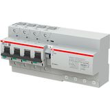 Residual current breaker RCBO DS800 range 50kA, 4P, curve D, 125A, 30m
