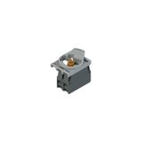 Complete unit with orange LED holder, contact block 1NO and fixing adapter