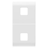 REPLACEABLE BUTTON KEY FOR AXIAL COMMANDS - TO BE COMPLETED WITH 2 LENS - 1 MODULE - SATIN WHITE - CHORUSMART