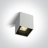 WHITE 10W WW IP20 230V SQUARE DARK LIGHT