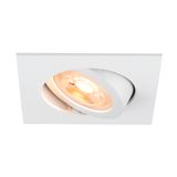 NEW TRIA® 68, recessed ceiling light, square, max. 10W GU10, white