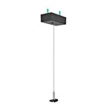 48V SLIM/BASIC PENDANT KIT CANOPY BLACK