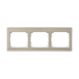 cover frame SL500 gold bronze 3-fold hor.