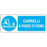 Mandatory sign - Al - Dimensions: 330x125 mm
