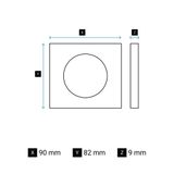Cover Plate 1 Gang Satin Brass