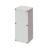 Aluminium push-button enclosure M4 92x205x100, undrilled, with cable entry
