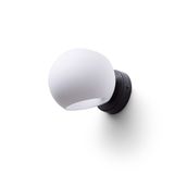 SOLARIS surface mounted frosted glass/black 230V LED E14 7W