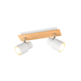 Pierre spot 2-pc matt white/wood