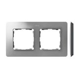 Double frame, aluminum, black base