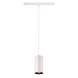 NUMINOS® S 48V TRACK DALI, pendant light, white / black, 16W, 970lm, 2700K, CRI90, 40°