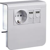 sock plinth s-outl+2xCat.6A SL 20x80 tw