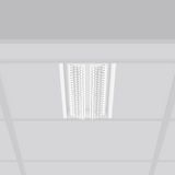 TX-MOVE, 35...68 W, 5300...9450 lm, 835, white, DALI Recessed projecto