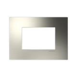 Frame - 1-gang / 3-modules - Niessen logo - S - Nickel