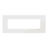 Frame - 1-gang / 7-modules - Niessen logo - Tacteo White