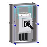 Switch encl. with NZM3 200-400A 4p