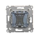 Double surface mounted box, cream white/electro white
