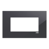 Black 4M glass effect plate