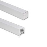 Attached aluminum profile PC1, 25x25mm, Whitey diffus., 1m