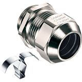 Cable gland PROGRESS EMC easyConnect M20x1.5, brass cable Ø8.0-15.0mm