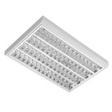 MODUS LLL4000, 4x LED ,  611mm,  matt AL louvre , surface, LED 840, NONSELV 350mA DALI touch dim