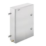 Klippon TB QL (Terminal Box - Quarter Lock), Empty enclosure, stainless steel enclosure, Height: 550 mm, Width: 350 mm, Depth: 150 mm, Material: Stainless steel 1.4404 (316L), electropolished, silver