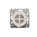 Hotel room switch with indicator light, Silver matt, metalic, 10A, 2A