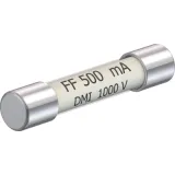 Microfuse 6.3 x 32 mm, 500 mA, FF, 1 kV (DC), 1 kV (AC), 30 kA breaking capacity, 69.0012