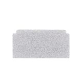 End cap for PG2 without hole, silver color, 1pc