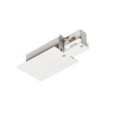 EUTRAC feed-in for recessed 3-circuit tracks, polarity right white 230V
