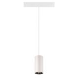 NUMINOS® S 48V TRACK DALI, pendant light, white / chrome, 16W, 1000lm, 2700K, CRI90, 40°