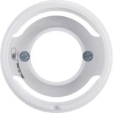 Centre plate for pilot lamp E14, R.1/R.3, p. white glossy